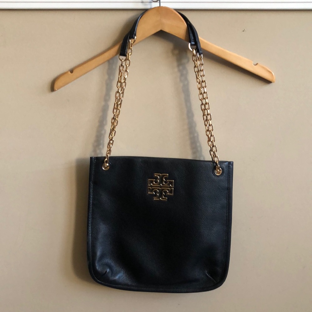 Tory Burch Black Britten Swingpack Leather Bag